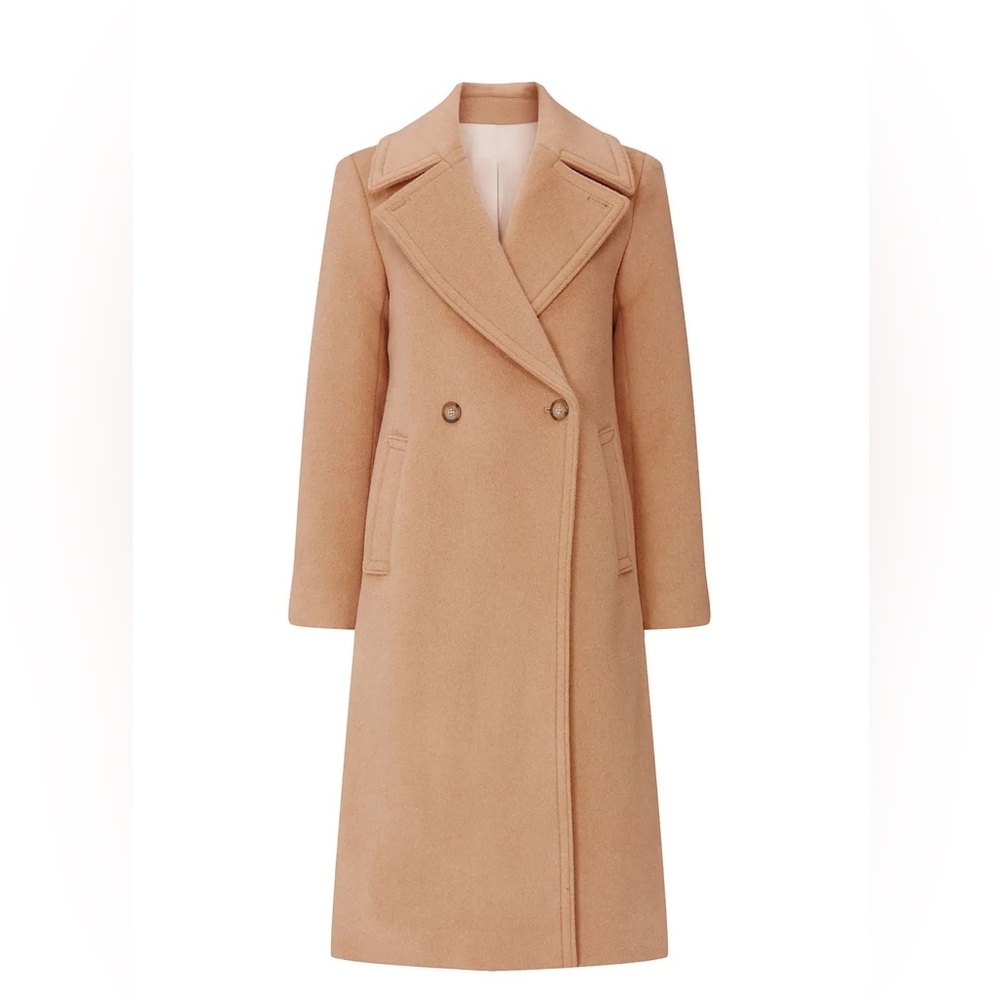 Club Monaco Daylina Camel Wool Coat Size XS